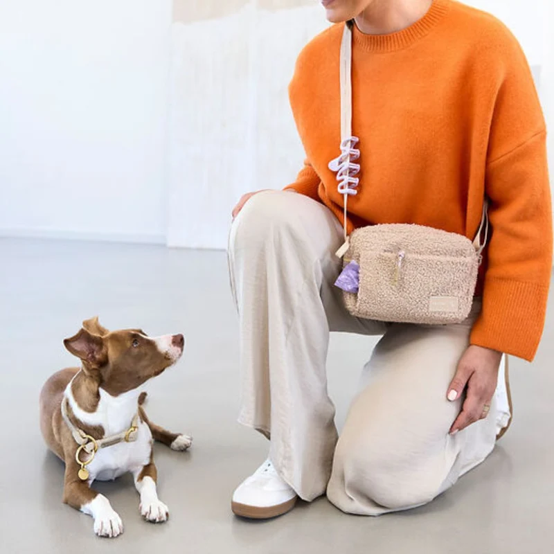 Leckerlitasche Noka Teddy-Fleece Beige