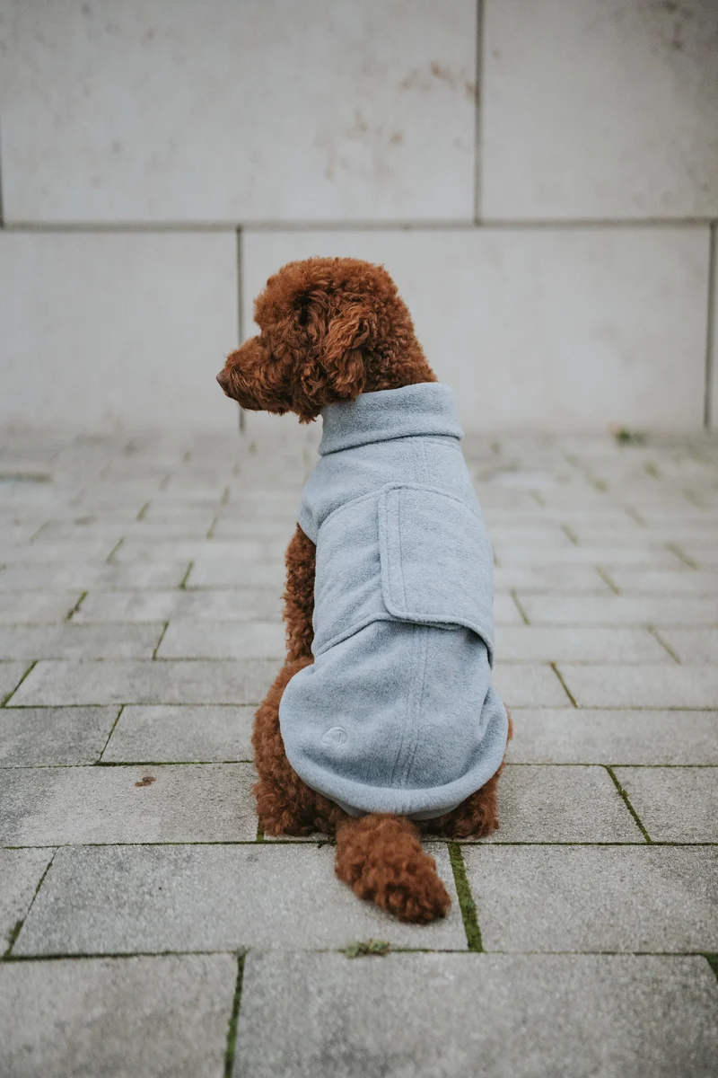 Hundepullover Fleece Derby Light Grey