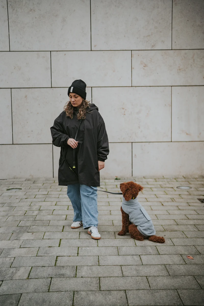 Hundepullover Fleece Derby Light Grey