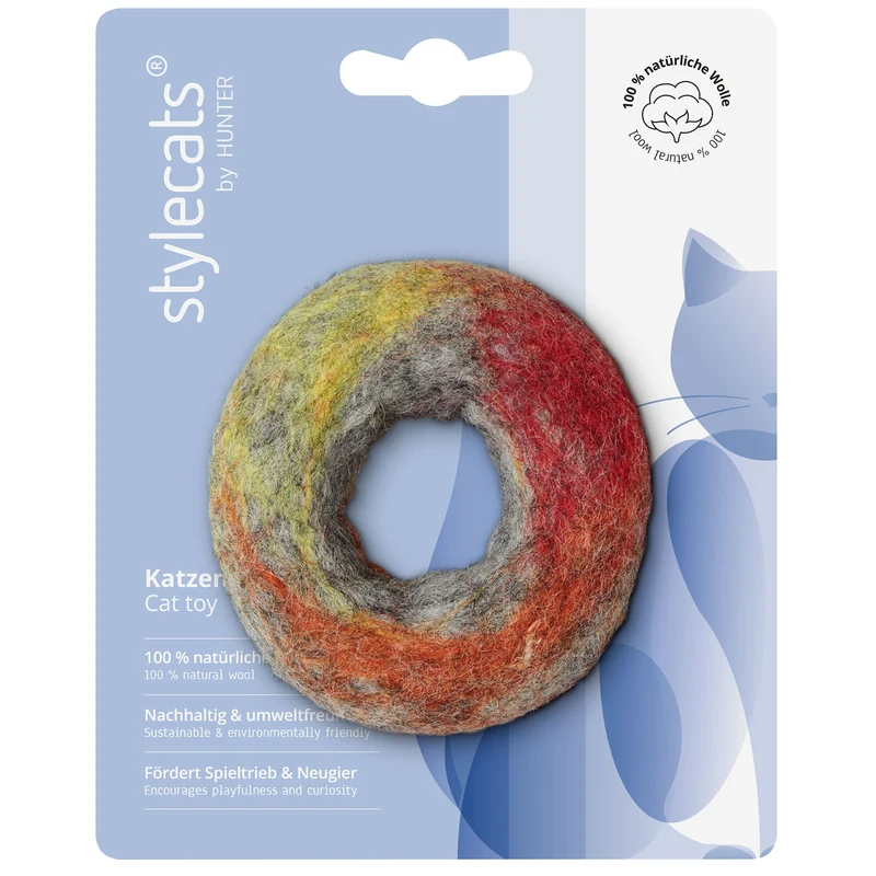 Katzenspielzeug Filzring