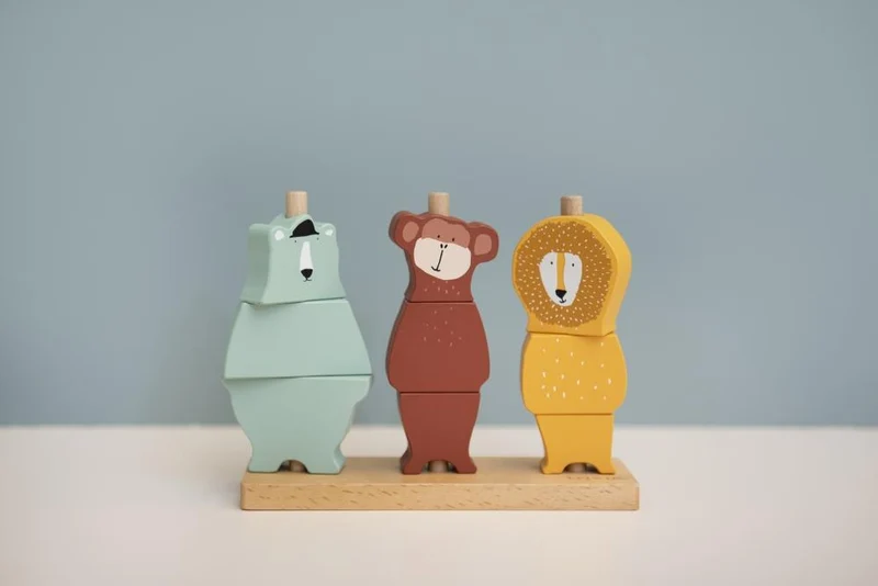 Steckspiel TIERE Holz für Kinder von Trixie