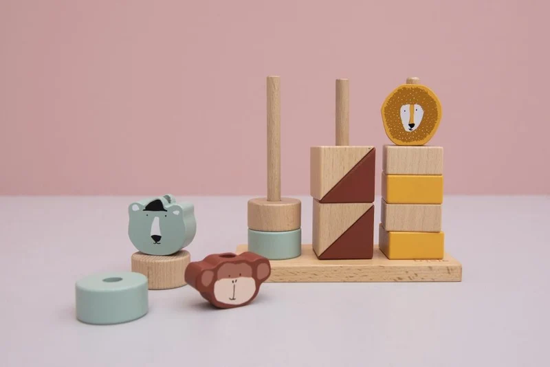 Steckspiel TIERE Holz für Kinder von Trixie