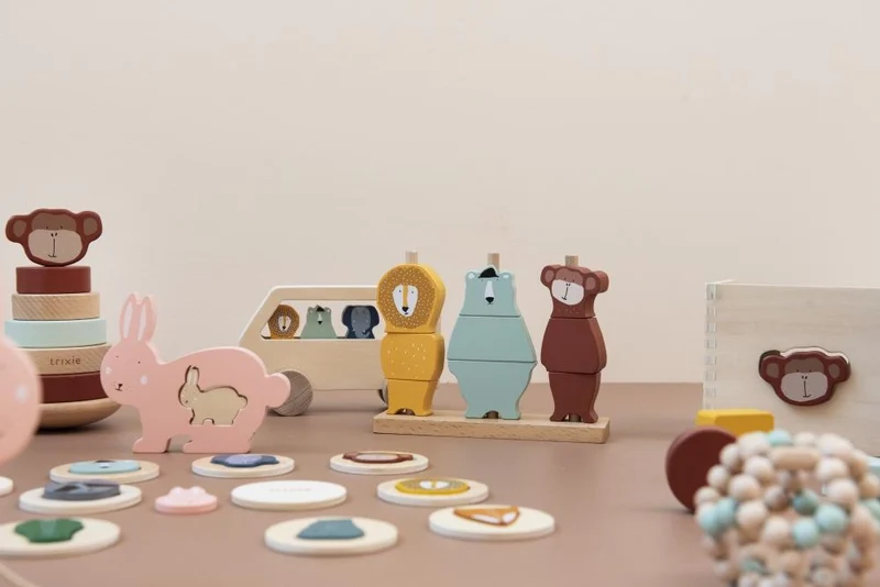 Steckspiel TIERE Holz für Kinder von Trixie