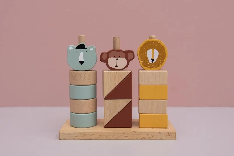 Steckspiel TIERE Holz für Kinder von Trixie