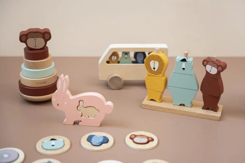 Steckspiel TIERE Holz für Kinder von Trixie