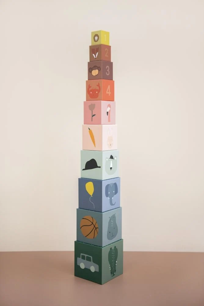 Spielzeug STAPELTURM aus Pappe für Kinder von Trixie