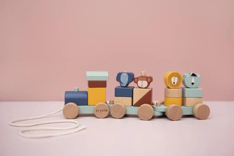 Holzspielzeug TIEREISENBAHN für Kinder von Trixie