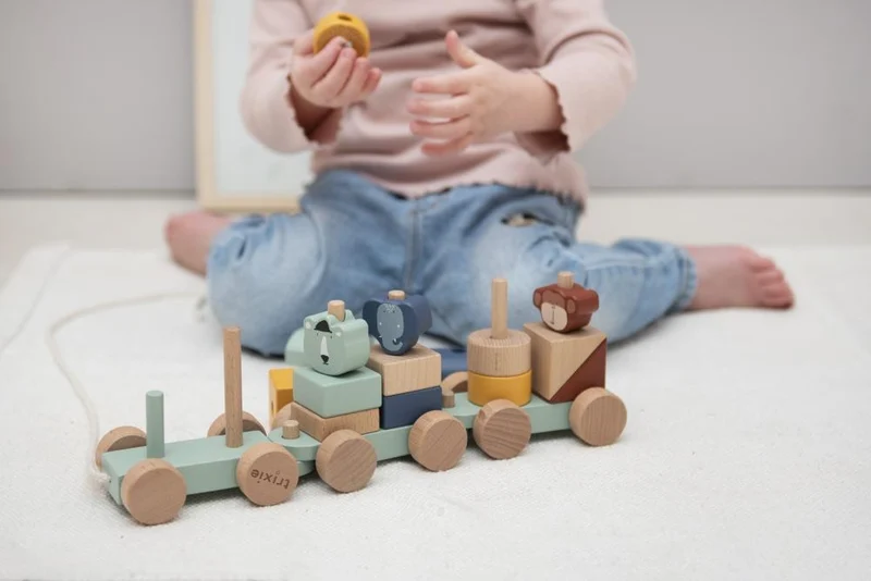 Holzspielzeug TIEREISENBAHN für Kinder von Trixie