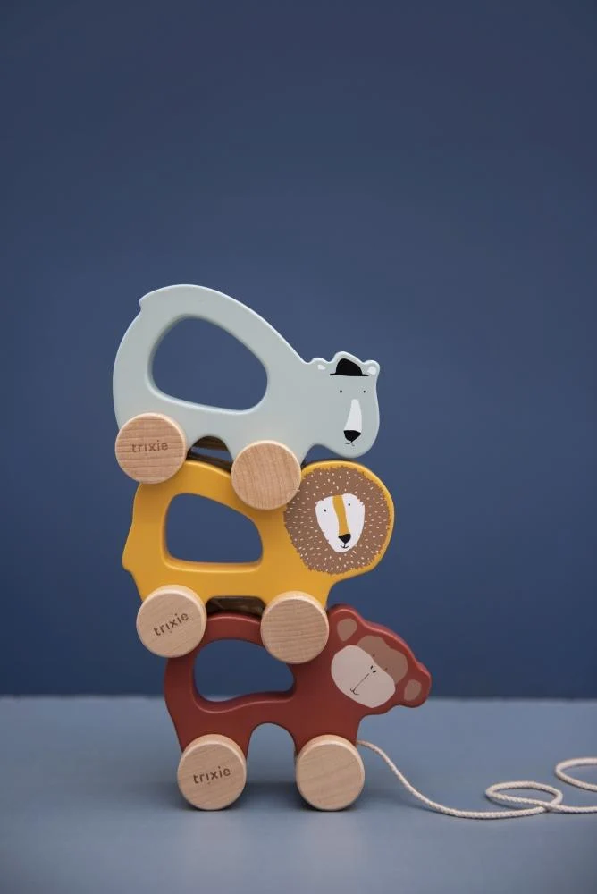 Nachziehtier ANIMALS aus Holz für Kinder von Trixie