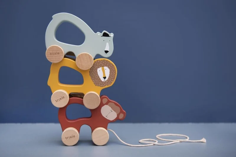 Nachziehtier ANIMALS aus Holz für Kinder von Trixie
