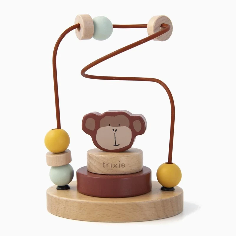 Motorikschleife ANIMALS aus Holz für Kinder von Trixie