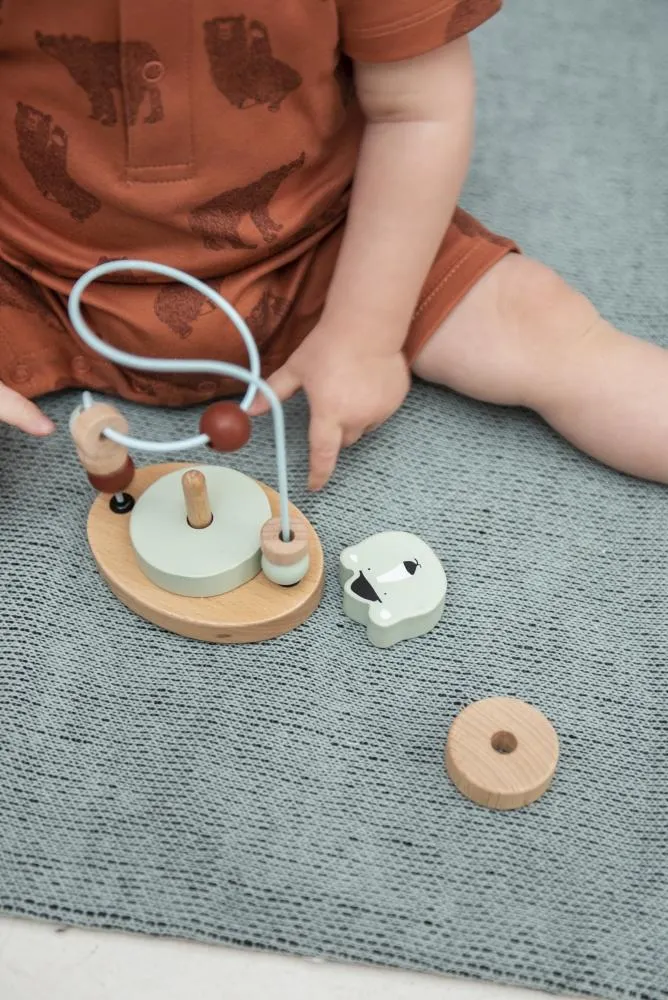 Motorikschleife ANIMALS aus Holz für Kinder von Trixie