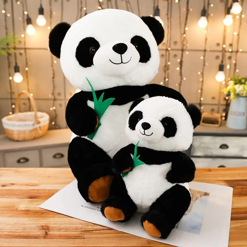 Plüschtier Panda – Kuscheltier - Stofftier aus Bambus