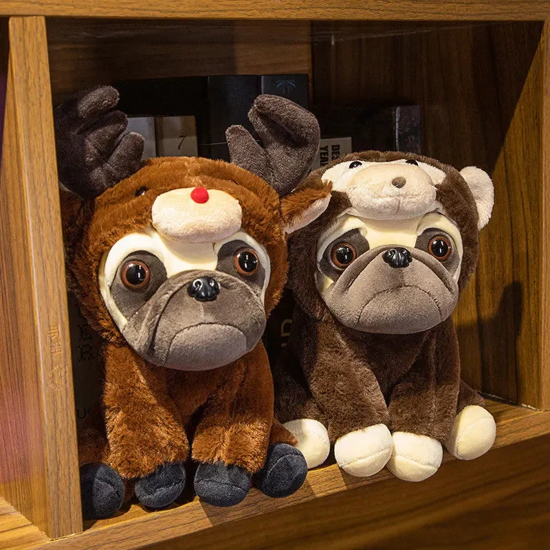 Plüschtier Verkleideter Mops – Kuscheltier - Stofftier