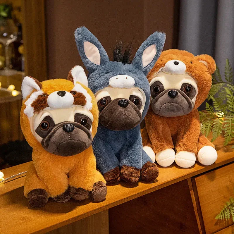 Plüschtier Verkleideter Mops – Kuscheltier - Stofftier