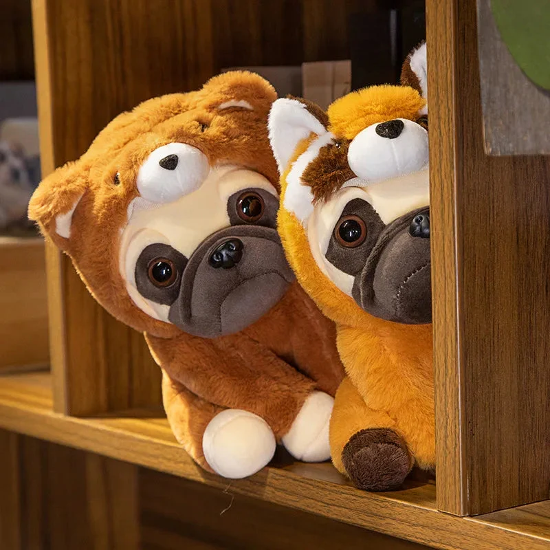 Plüschtier Verkleideter Mops – Kuscheltier - Stofftier