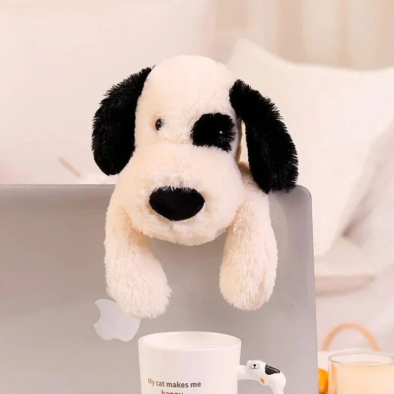 Plüschtier Schwarzer Und Weißer Hund – Kuscheltier - Stofftier