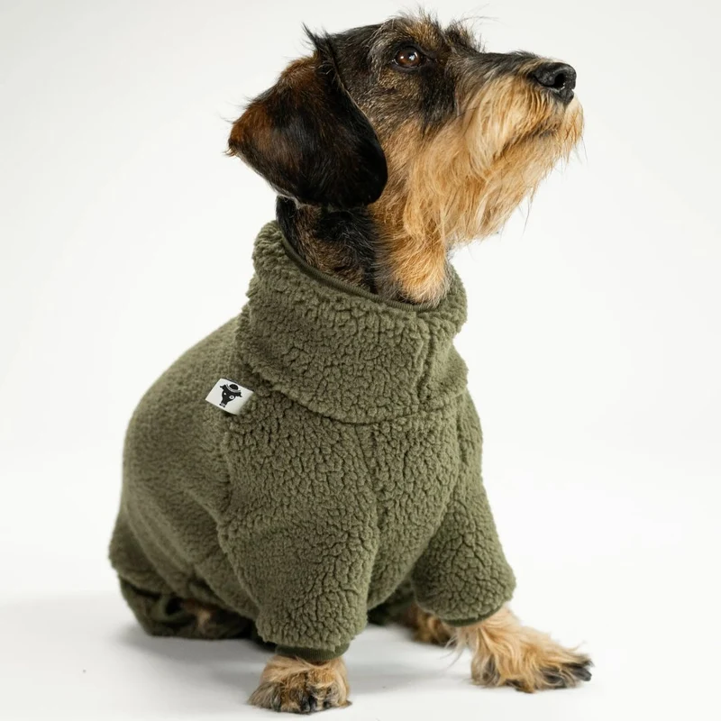 TEDDY Overall für Dackel Olivgrün