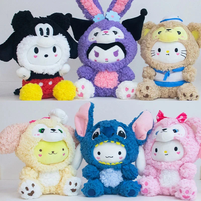 Plüschtier Hello Kitty – Kuscheltier - Stofftier mit Hasenohren