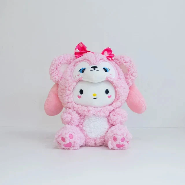 Plüschtier Hello Kitty – Kuscheltier - Stofftier mit Hasenohren