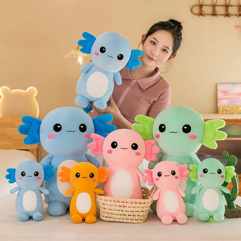 Plüschtier Axolotl – Kuscheltier - Stofftier weich