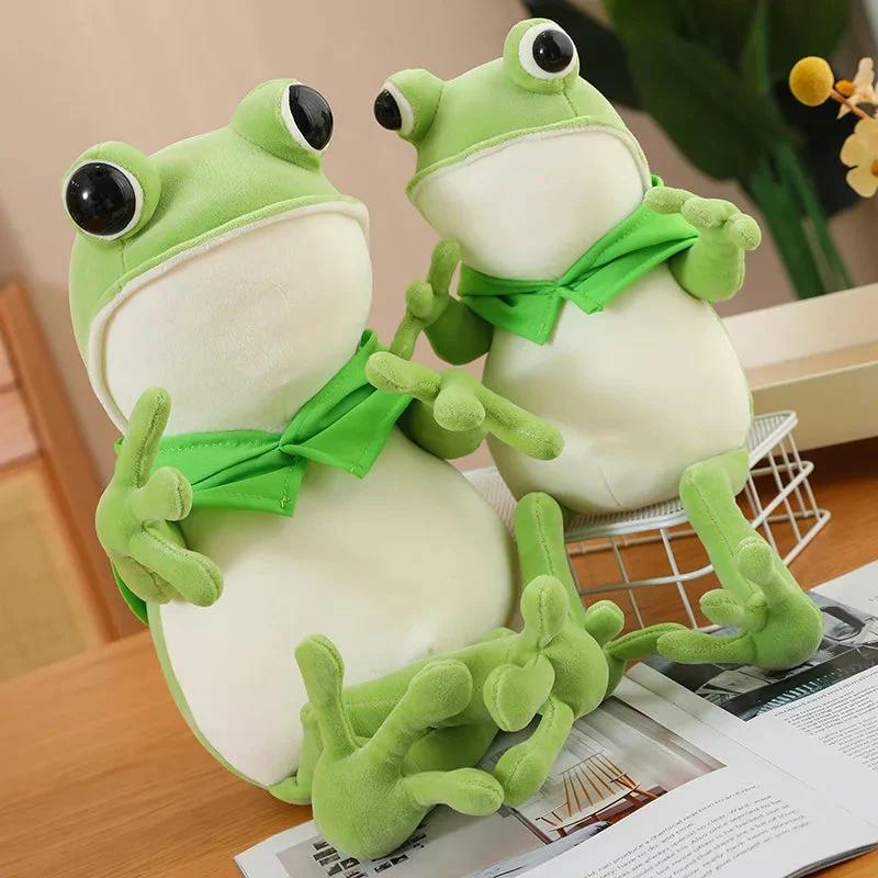 Plüschtier Grüner Frosch – Kuscheltier - Stofftier