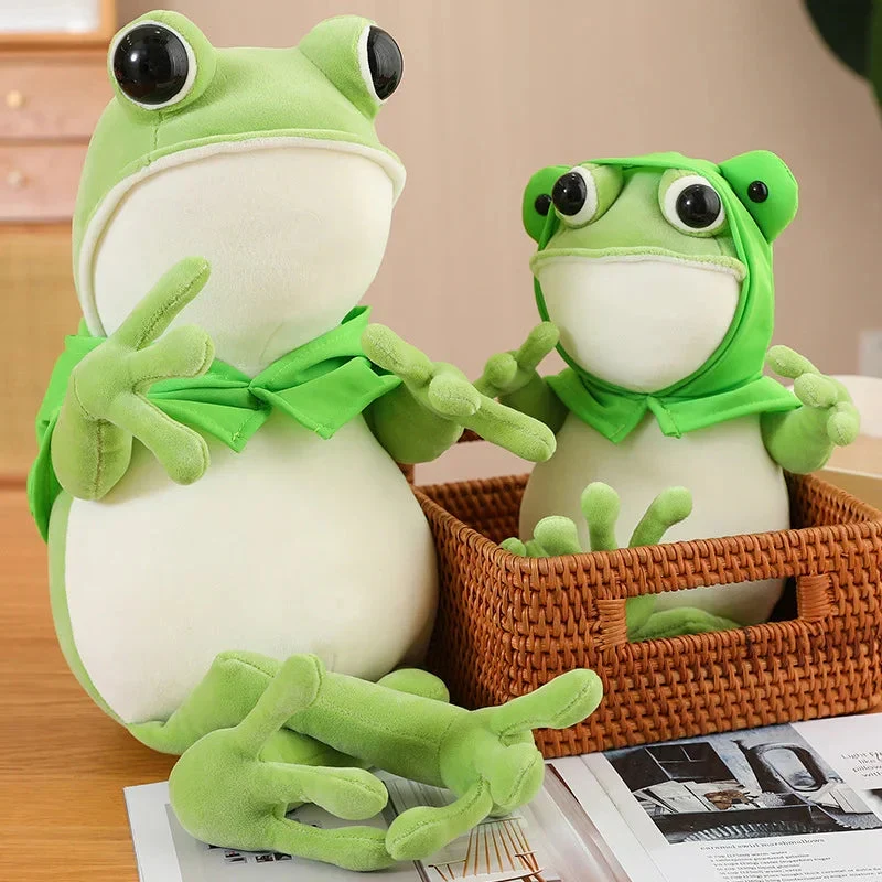 Plüschtier Grüner Frosch – Kuscheltier - Stofftier