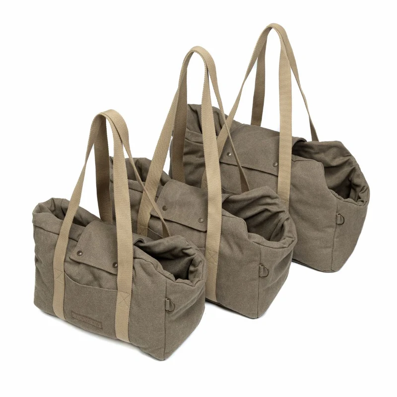 Hundetasche Lucca All Seasons Canvas Sand C7 x Woofstuff