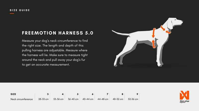 Freemotion Harness 5.0 Black / Orange