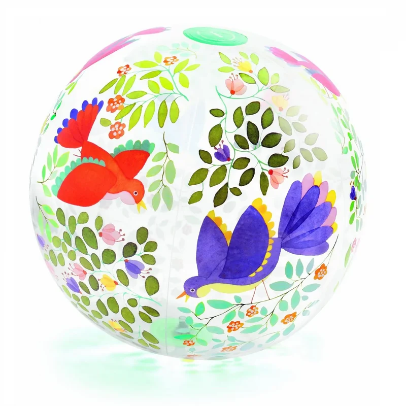 Strandball – Vögel und Blumen