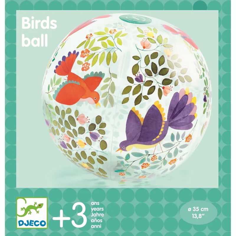 Strandball – Vögel und Blumen