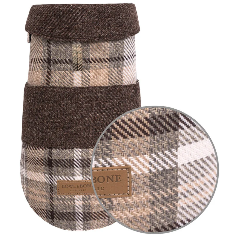 Vêtement Teckel Leaf Manteau Marron (sur mesure)