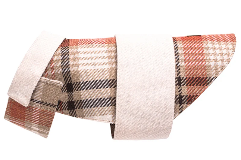 Vêtement Teckel Leaf Manteau Orange (sur mesure)