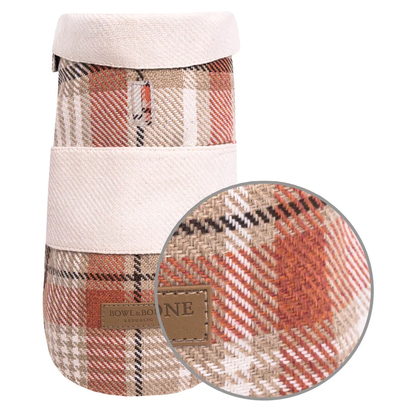 Vêtement Teckel Leaf Manteau Orange (sur mesure)