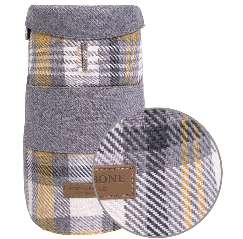 Vêtement Teckel Leaf Manteau Gris (sur mesure)