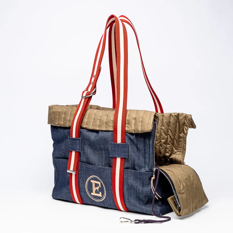 Sac de Voyage Teckel Denim Militaire