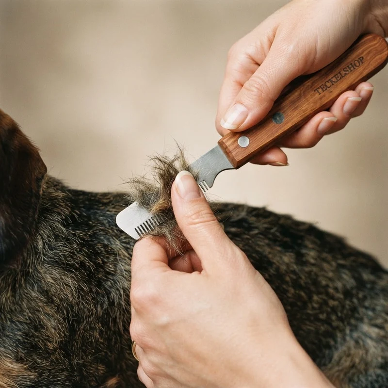 Toilettage Teckel Poil dur Trimmer Droitier