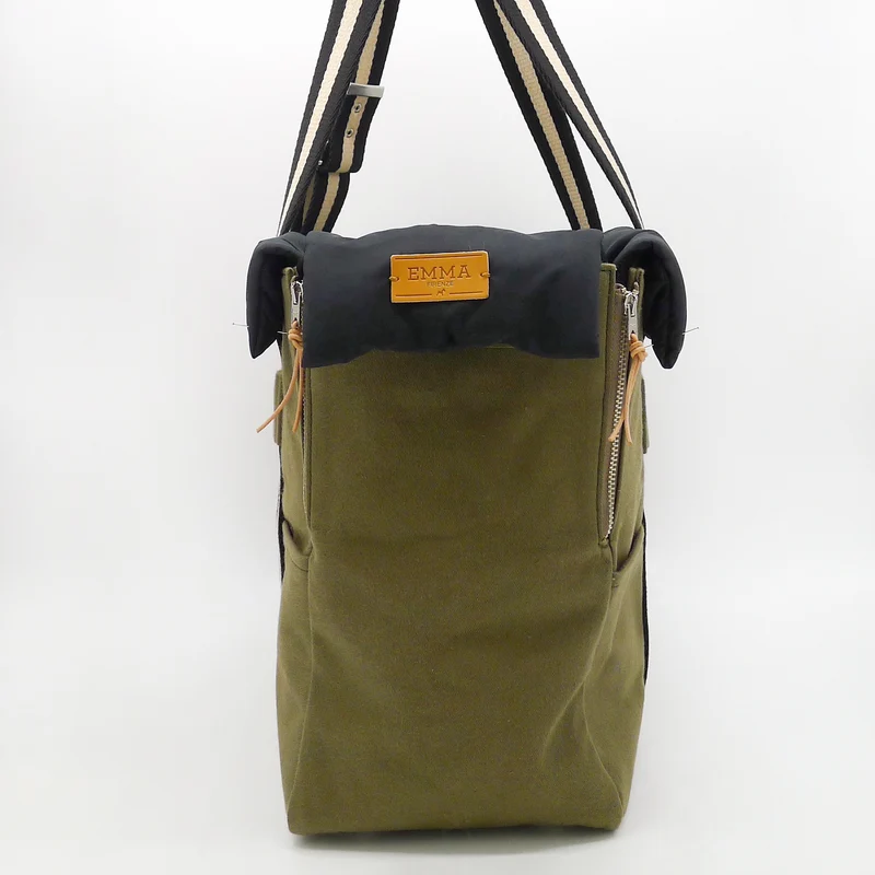 Sac de Voyage Teckel Vert et Noir