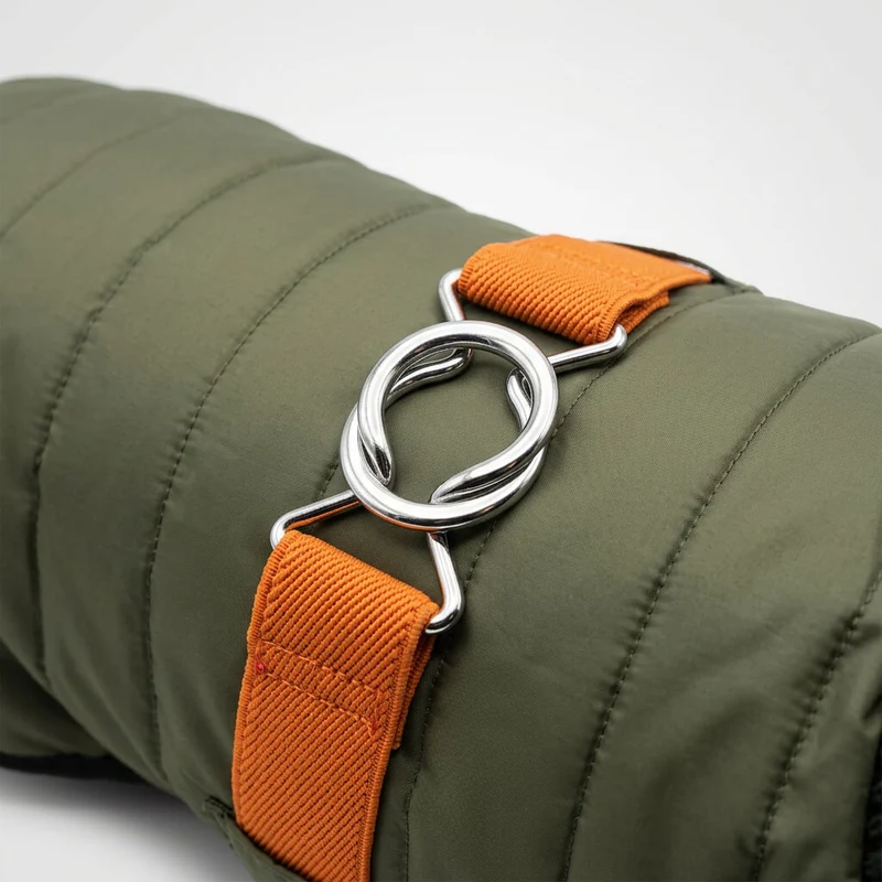 Vêtement Teckel Quilt Veste Verte (sur mesure)