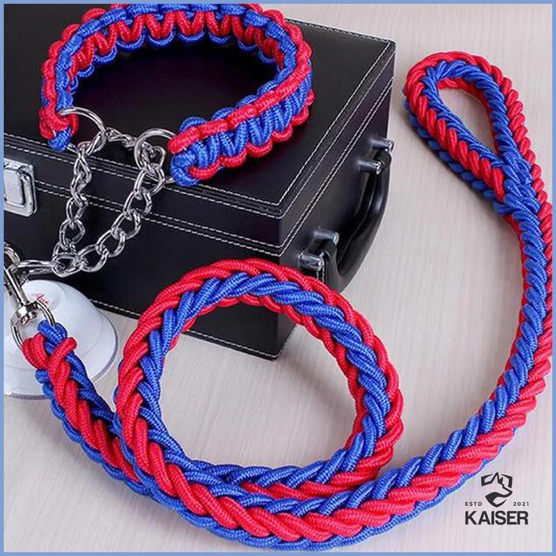 Paracord Hundehalsband mit Leine