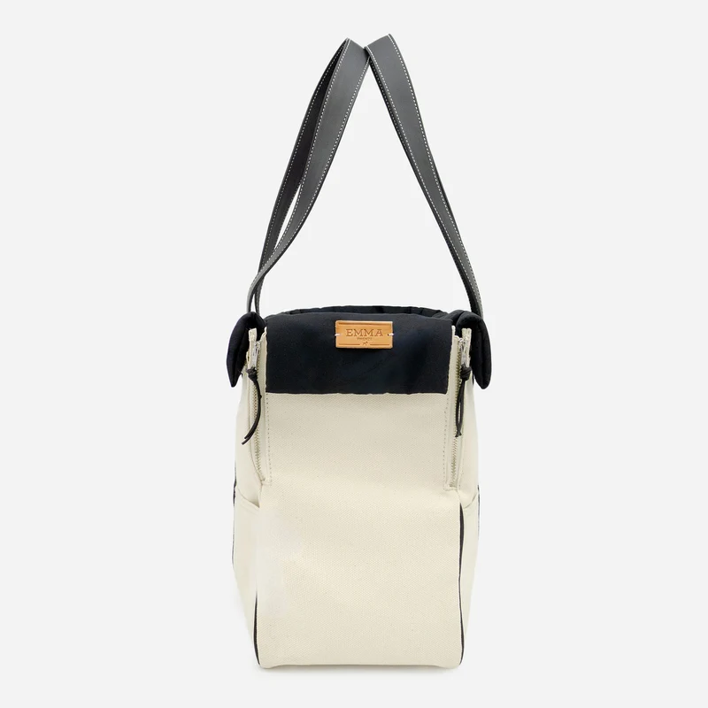 Sac de Voyage Teckel Canvas & Cuir Noir