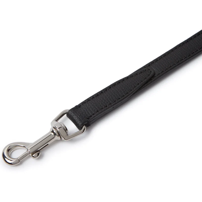 Sellerie Teckel Collier Cuir Toscan Noir