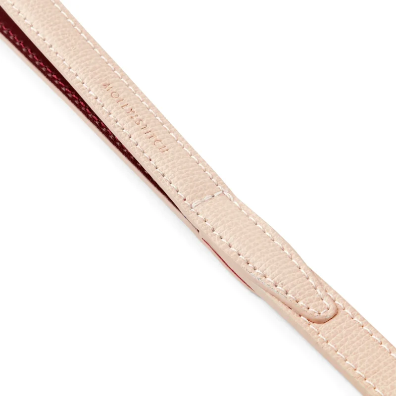 Sellerie Teckel Collier Cuir Toscan Rose