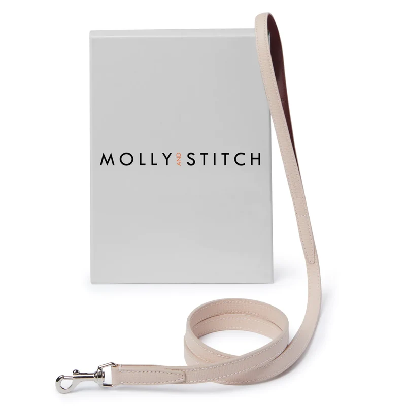 Sellerie Teckel Collier Cuir Toscan Rose