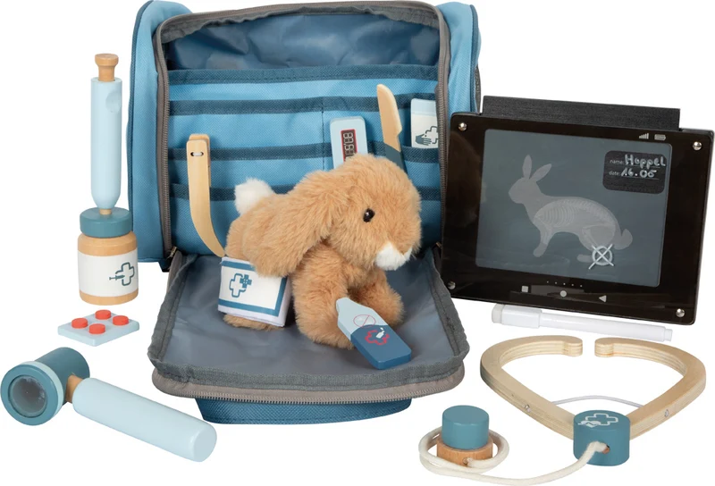 Tierarzt-Tasche mit Hase – fürsorgliches Rollenspiel für kleine Tierfreunde