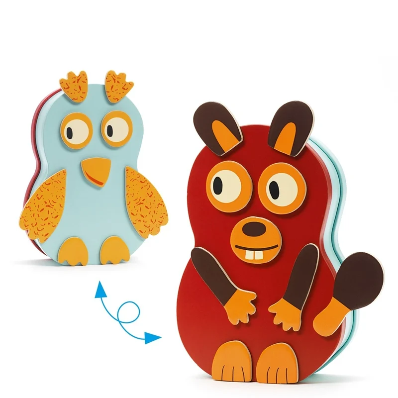 Djeco Holz-Magnete „Animo“ – magnetischer Spielspaß mit Tiermotiven