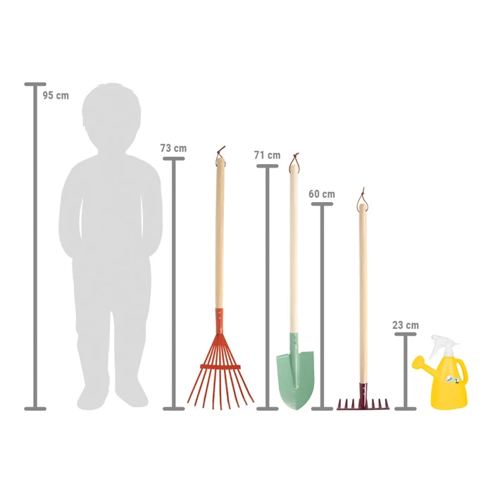 Gartenwerkzeug-Set mit Gießkanne „Tiny Garden“ – Mini-Gartenset für kleine Gärtner