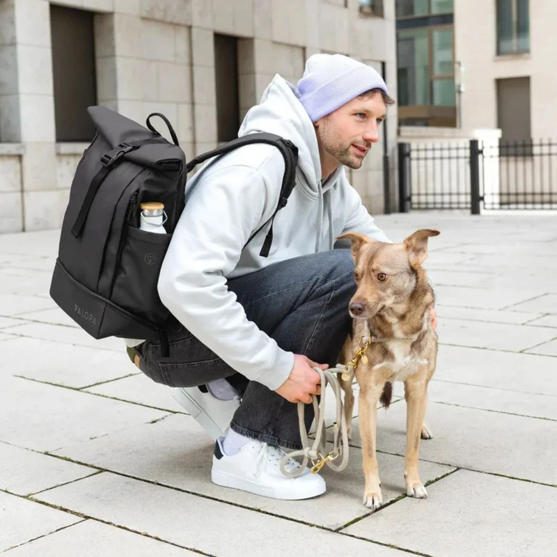 Rolltop Rucksack Yoska Schwarz