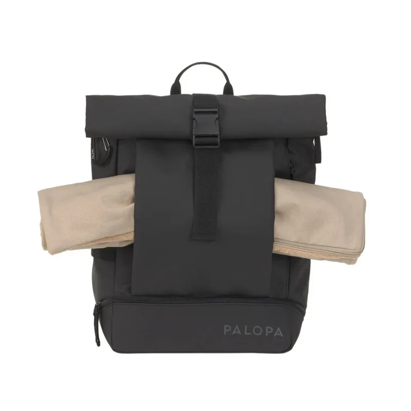 Rolltop Rucksack Yoska Schwarz