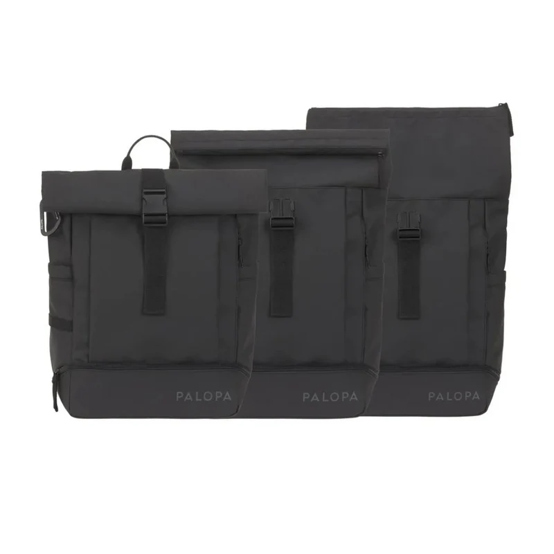 Rolltop Rucksack Yoska Schwarz